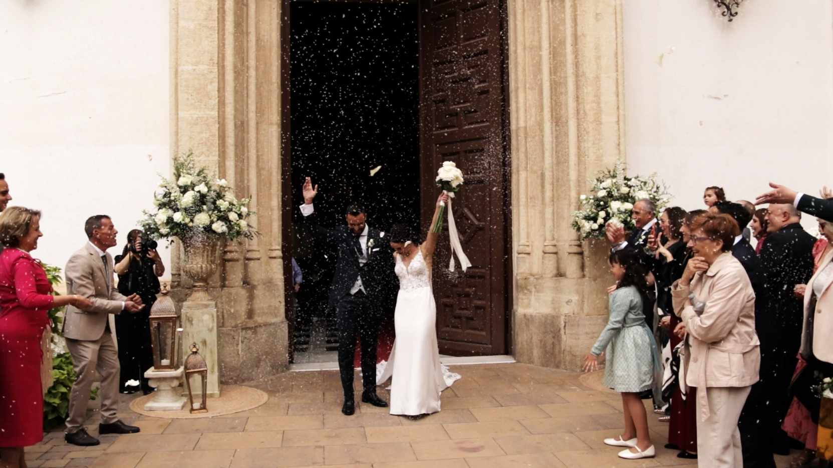 Una escena de la ceremonia de Diana y José Juan